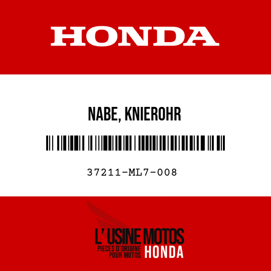 image de 37211-ML7-008 NABE, KNIEROHR