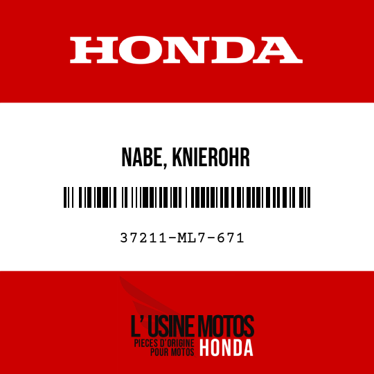 image de 37211-ML7-671 NABE, KNIEROHR
