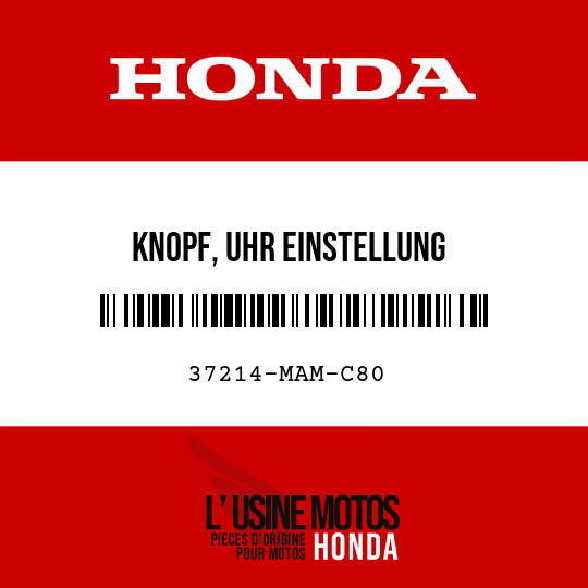 image de 37214-MAM-C80 KNOPF, UHR EINSTELLUNG