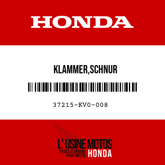 image de 37215-KV0-008 KLAMMER,SCHNUR