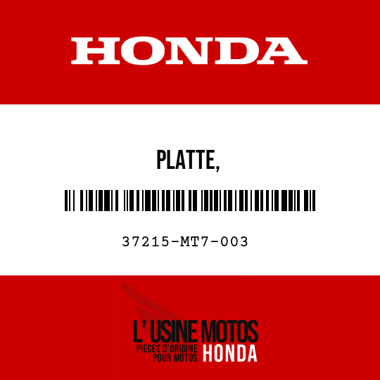 image de 37215-MT7-003 PLATTE, TAGELKILOMETERZAEHLER-RUECKSTELLKNOPF