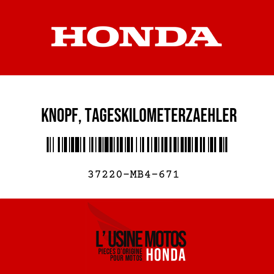 image de 37220-MB4-671 KNOPF, TAGESKILOMETERZAEHLER