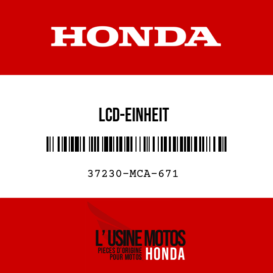 image de 37230-MCA-671 LCD-EINHEIT