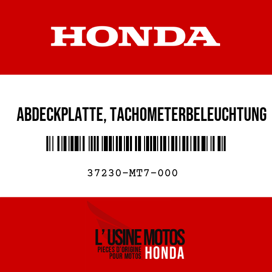 image de 37230-MT7-000 ABDECKPLATTE, TACHOMETERBELEUCHTUNG