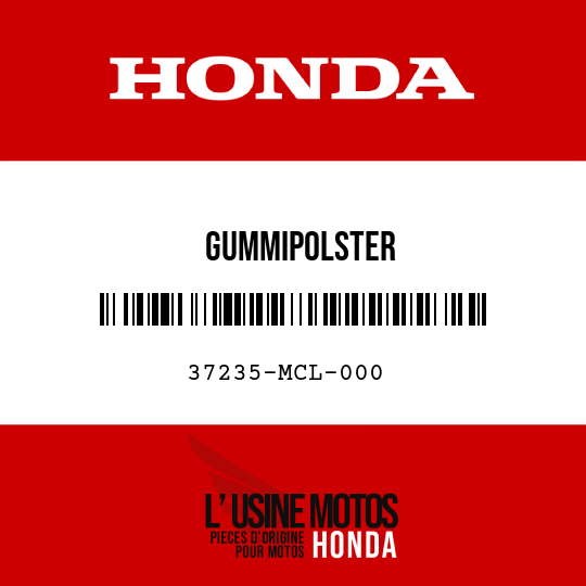 image de 37235-MCL-000 GUMMIPOLSTER