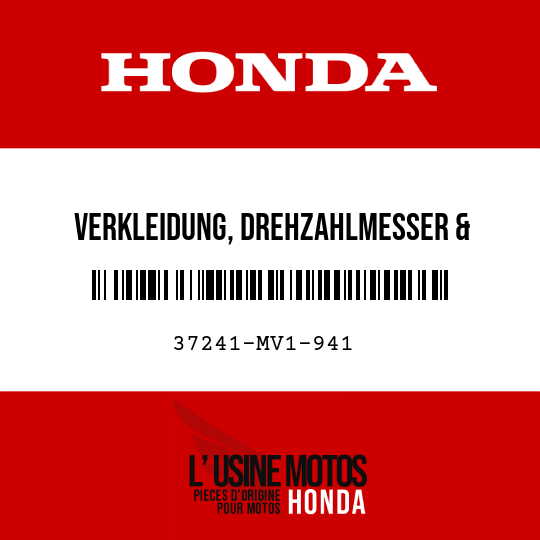 image de 37241-MV1-941 VERKLEIDUNG, DREHZAHLMESSER & TEMPERATURANZEIGE