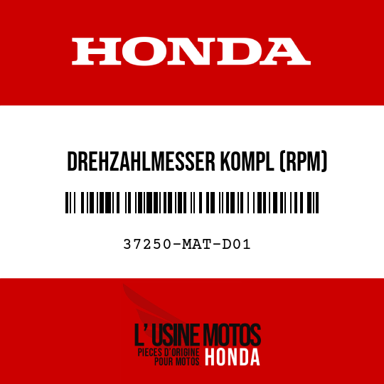 image de 37250-MAT-D01 DREHZAHLMESSER KOMPL (RPM)