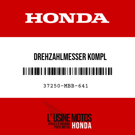 image de 37250-MBB-641 DREHZAHLMESSER KOMPL