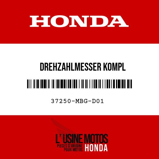image de 37250-MBG-D01 DREHZAHLMESSER KOMPL