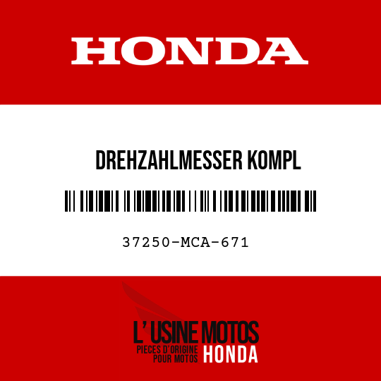 image de 37250-MCA-671 DREHZAHLMESSER KOMPL