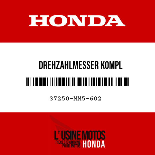 image de 37250-MM5-602 DREHZAHLMESSER KOMPL