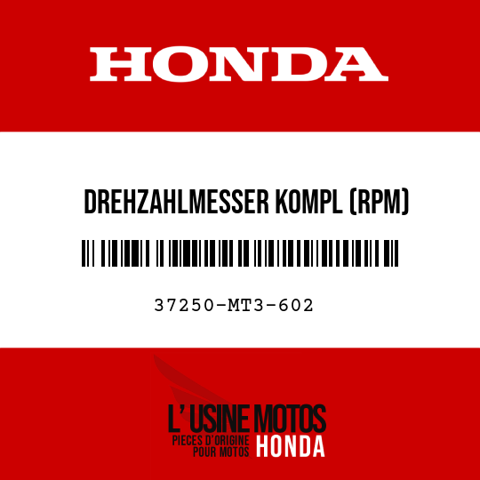 image de 37250-MT3-602 DREHZAHLMESSER KOMPL (RPM)