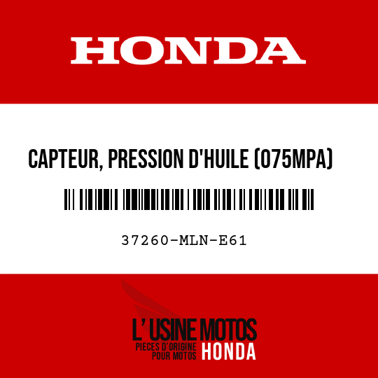 image de 37260-MLN-E61 CAPTEUR, PRESSION D'HUILE (075MPA)