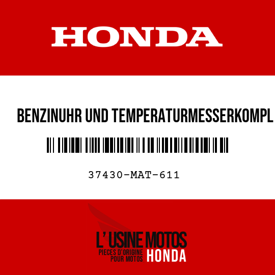 image de 37430-MAT-611 BENZINUHR UND TEMPERATURMESSERKOMPL