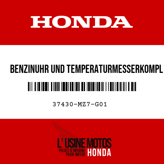image de 37430-MZ7-G01 BENZINUHR UND TEMPERATURMESSERKOMPL