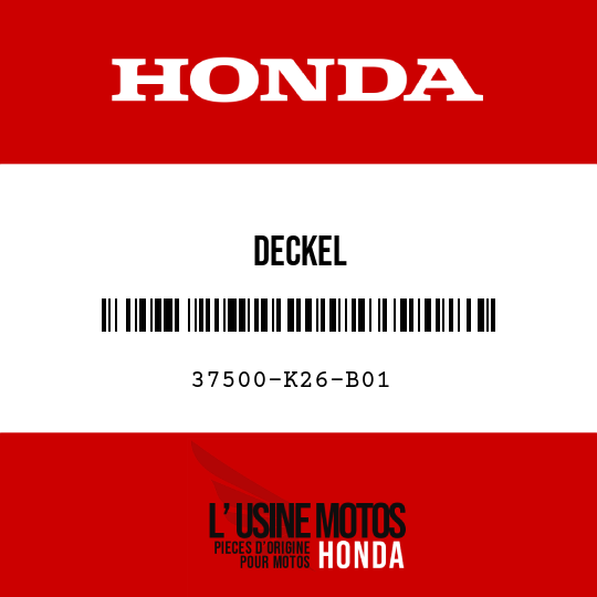 image de 37500-K26-B01 DECKEL