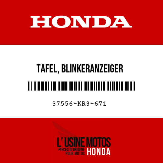 image de 37556-KR3-671 TAFEL, BLINKERANZEIGER