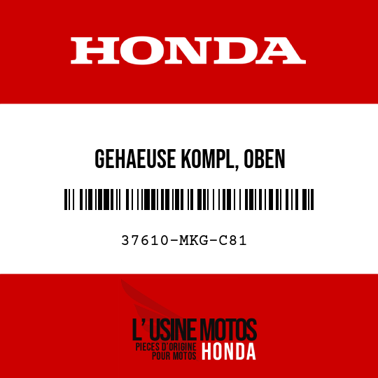 image de 37610-MKG-C81 GEHAEUSE KOMPL, OBEN