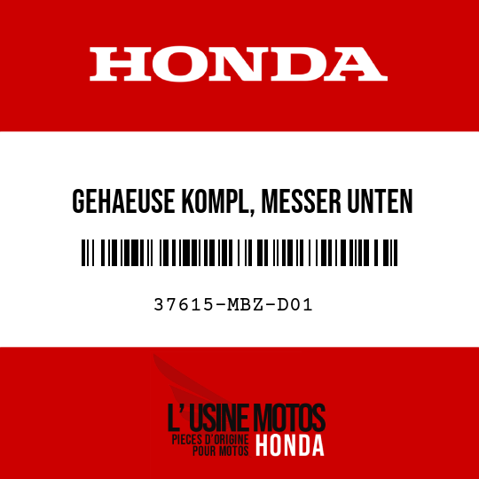 image de 37615-MBZ-D01 GEHAEUSE KOMPL, MESSER UNTEN