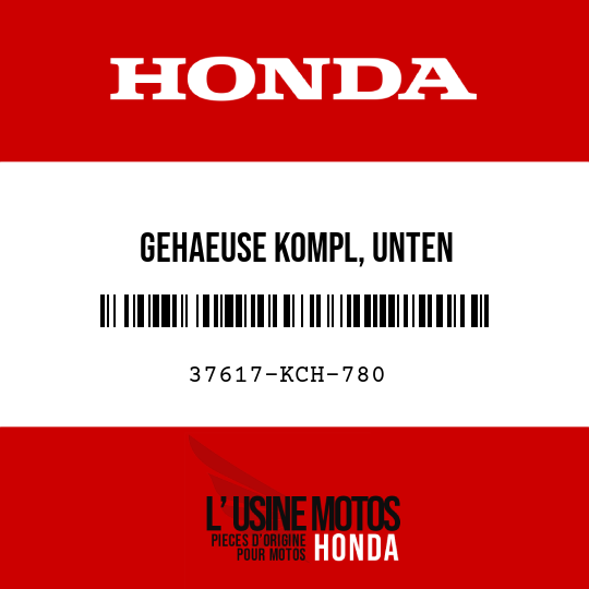 image de 37617-KCH-780 GEHAEUSE KOMPL, UNTEN