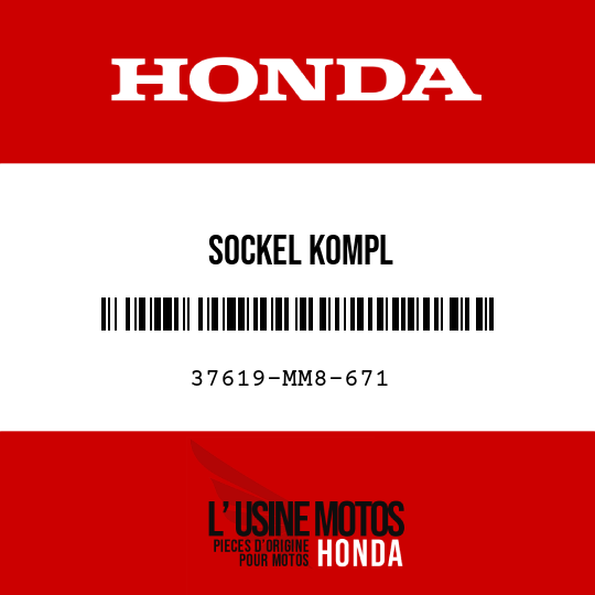 image de 37619-MM8-671 SOCKEL KOMPL