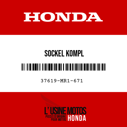 image de 37619-MR1-671 SOCKEL KOMPL