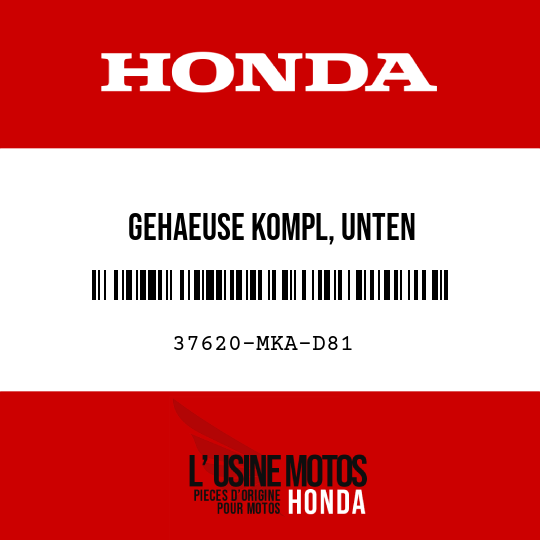 image de 37620-MKA-D81 GEHAEUSE KOMPL, UNTEN
