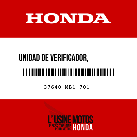 image de 37640-MB1-701 UNIDAD DE VERIFICADOR,        LAMPAPADE INDICADOR