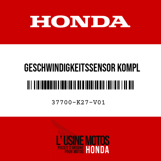 image de 37700-K27-V01 GESCHWINDIGKEITSSENSOR KOMPL
