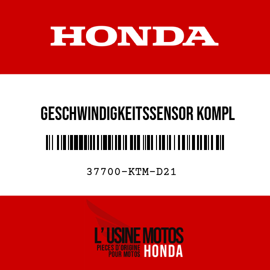 image de 37700-KTM-D21 GESCHWINDIGKEITSSENSOR KOMPL