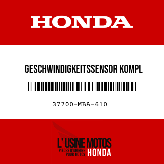 image de 37700-MBA-610 GESCHWINDIGKEITSSENSOR KOMPL