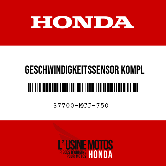 image de 37700-MCJ-750 GESCHWINDIGKEITSSENSOR KOMPL