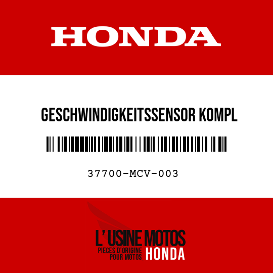 image de 37700-MCV-003 GESCHWINDIGKEITSSENSOR KOMPL