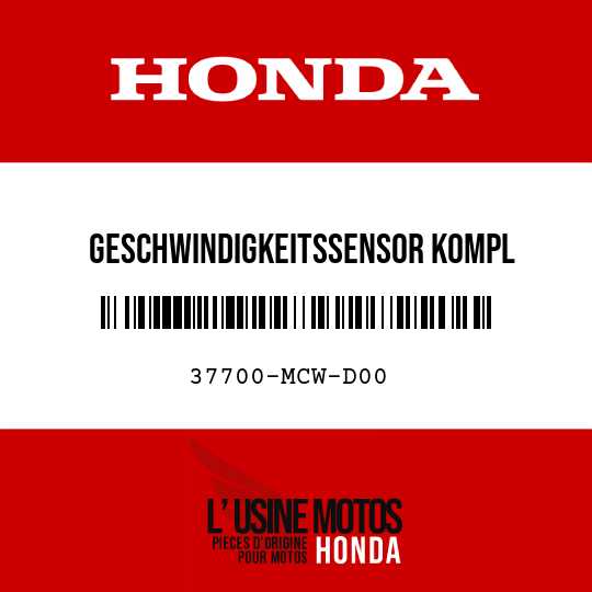 image de 37700-MCW-D00 GESCHWINDIGKEITSSENSOR KOMPL