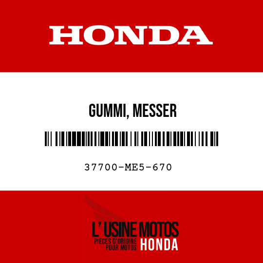 image de 37700-ME5-670 GUMMI, MESSER