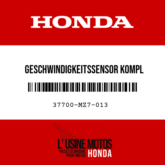 image de 37700-MZ7-013 GESCHWINDIGKEITSSENSOR KOMPL