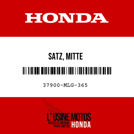 image de 37900-MLG-365 SATZ, MITTE