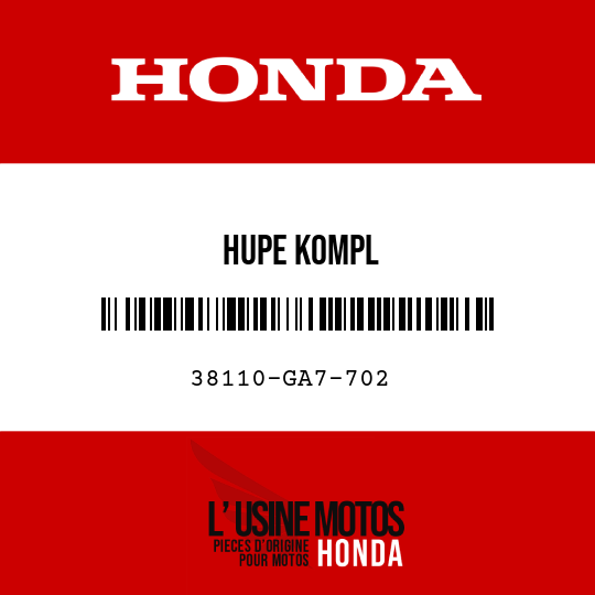 image de 38110-GA7-702 HUPE KOMPL