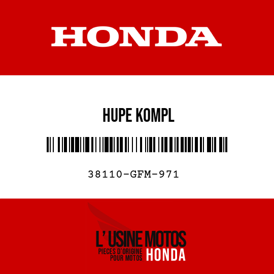 image de 38110-GFM-971 HUPE KOMPL