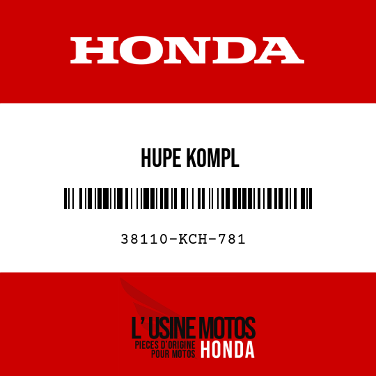 image de 38110-KCH-781 HUPE KOMPL