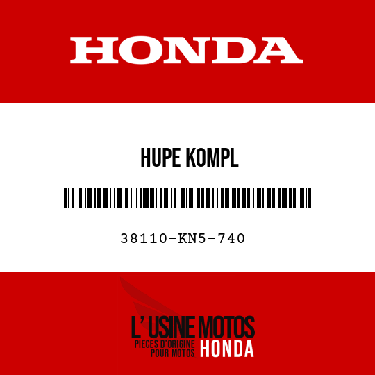 image de 38110-KN5-740 HUPE KOMPL
