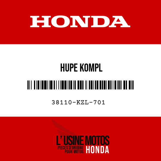 image de 38110-KZL-701 HUPE KOMPL