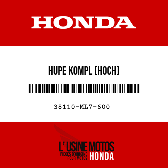 image de 38110-ML7-600 HUPE KOMPL (HOCH)