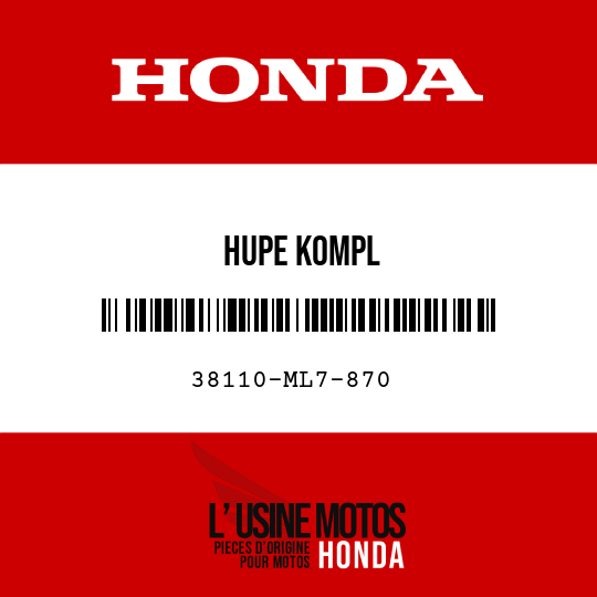 image de 38110-ML7-870 HUPE KOMPL