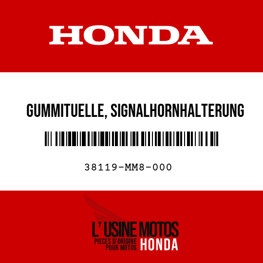 image de 38119-MM8-000 GUMMITUELLE, SIGNALHORNHALTERUNG