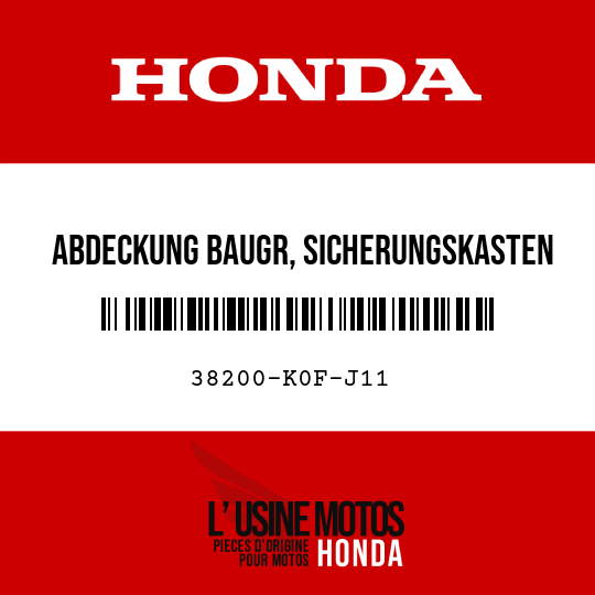 image de 38200-K0F-J11 ABDECKUNG BAUGR, SICHERUNGSKASTEN