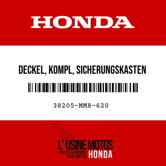 image de 38205-MM8-620 DECKEL, KOMPL, SICHERUNGSKASTEN
