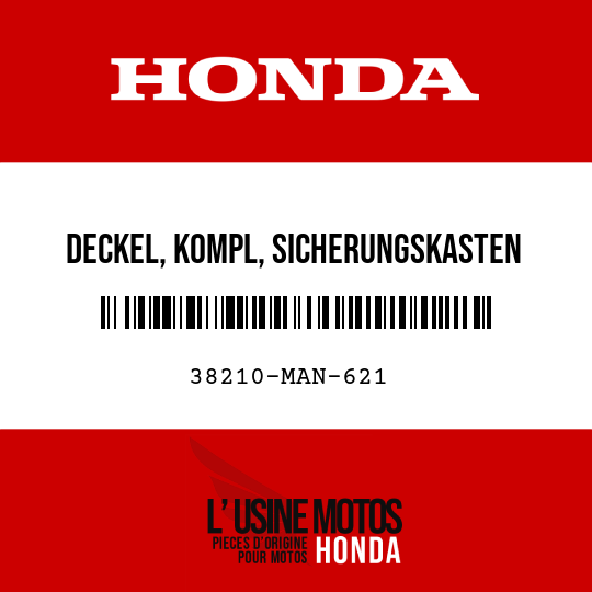 image de 38210-MAN-621 DECKEL, KOMPL, SICHERUNGSKASTEN