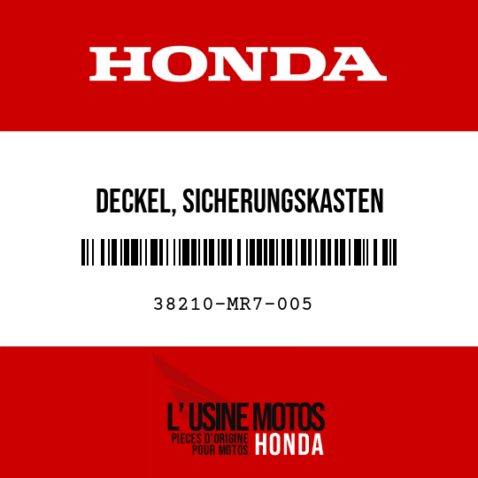 image de 38210-MR7-005 DECKEL, SICHERUNGSKASTEN