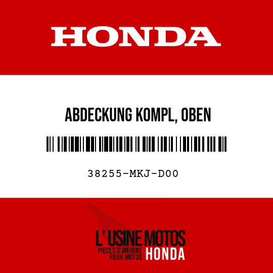 image de 38255-MKJ-D00 ABDECKUNG KOMPL, OBEN